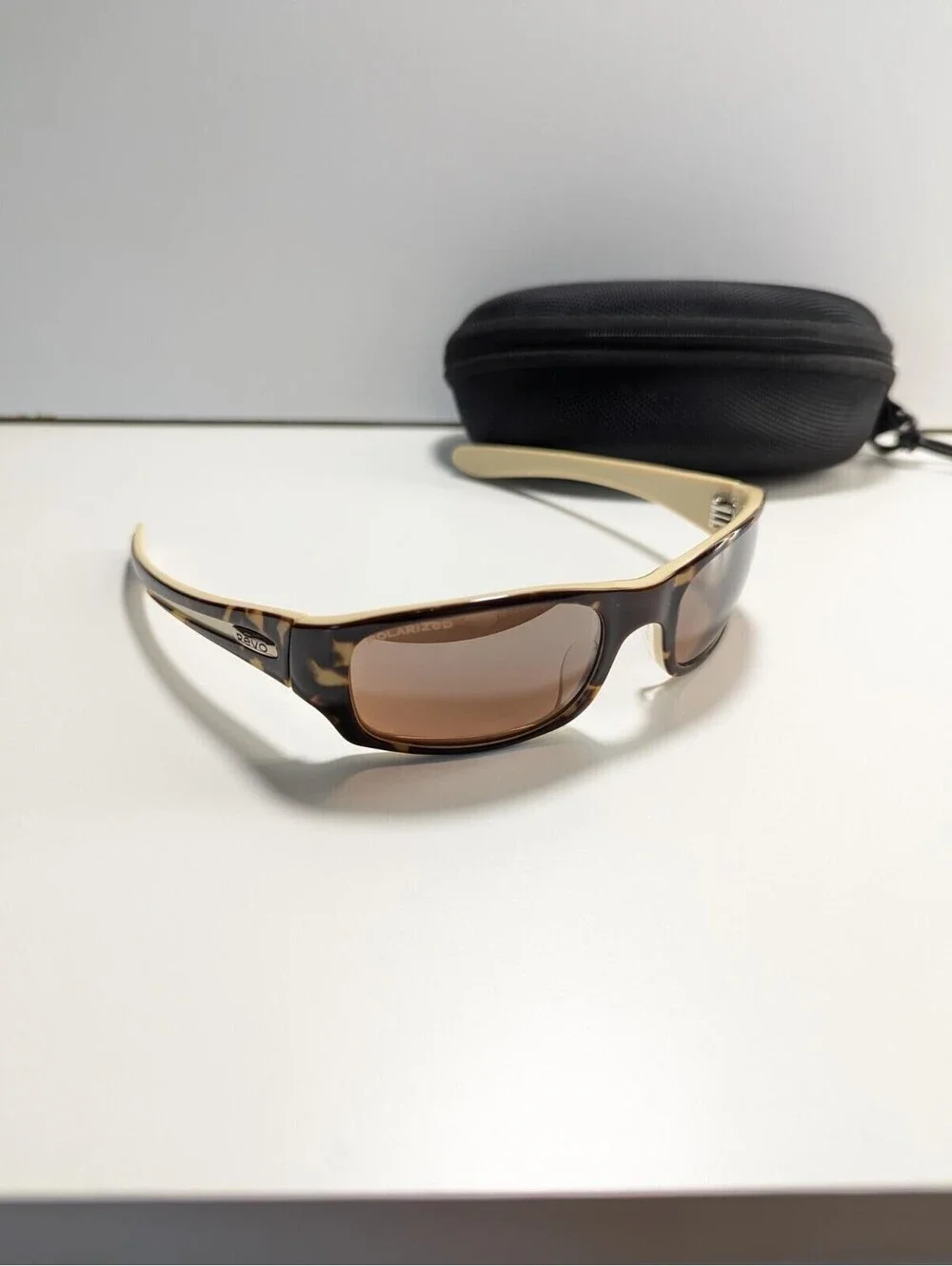 Revo Sunglasses Re2043-03 Checkpoint 125 Polarized Tortoise And Tan